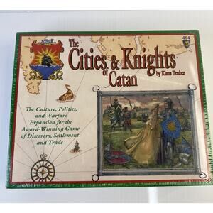 Cities and Knights of Catan Mayfair #494 Expansion Vintage New Sealed in Shrink
